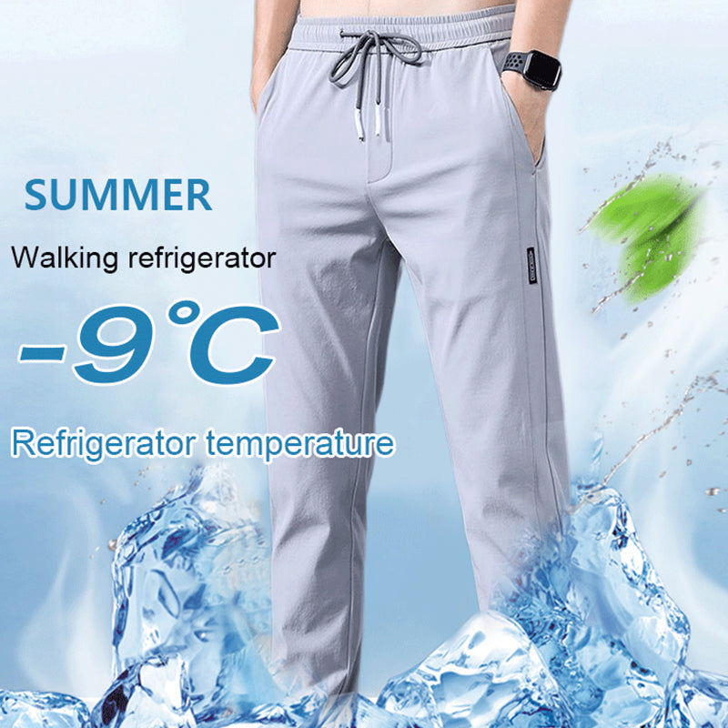 Ice Silk Casual Pants