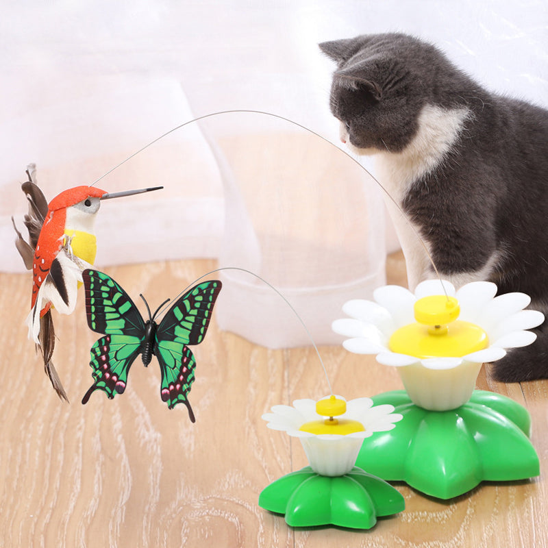 Electric bird teasing cat toy