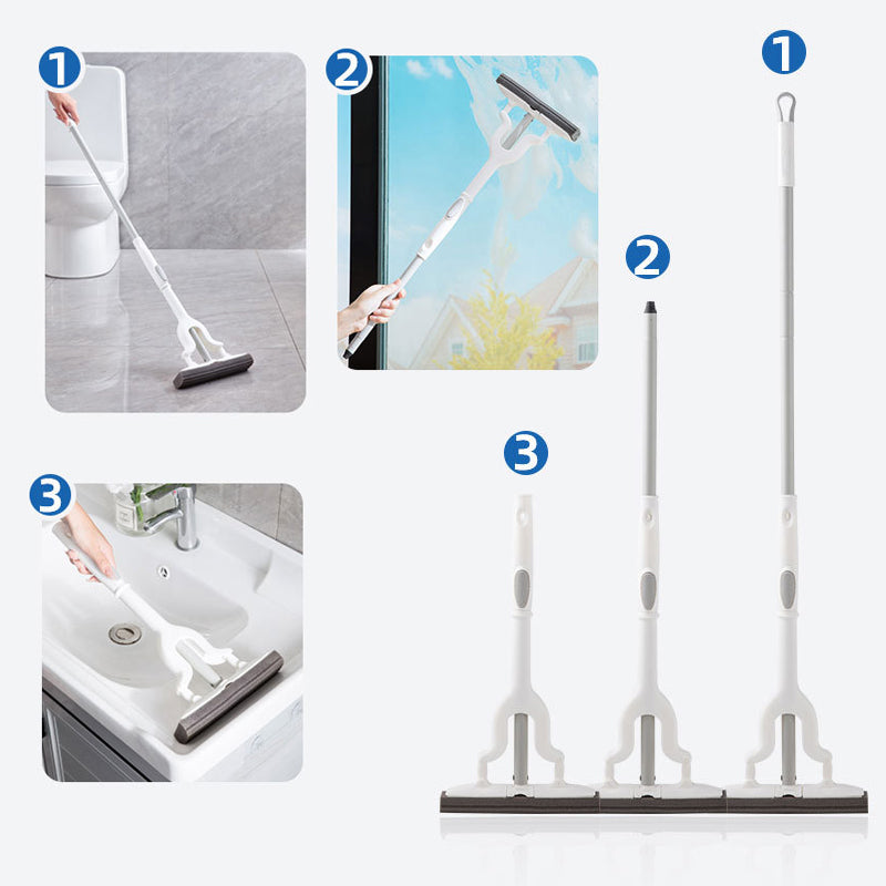 Household retractable sponge mop