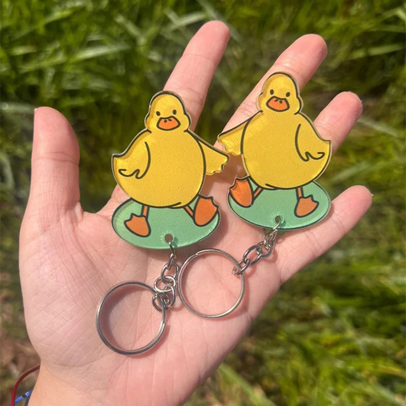 Duck Couple Keychain