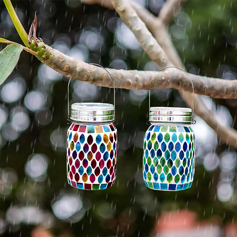 Mosaic Waterproof Solar Night Lanterns