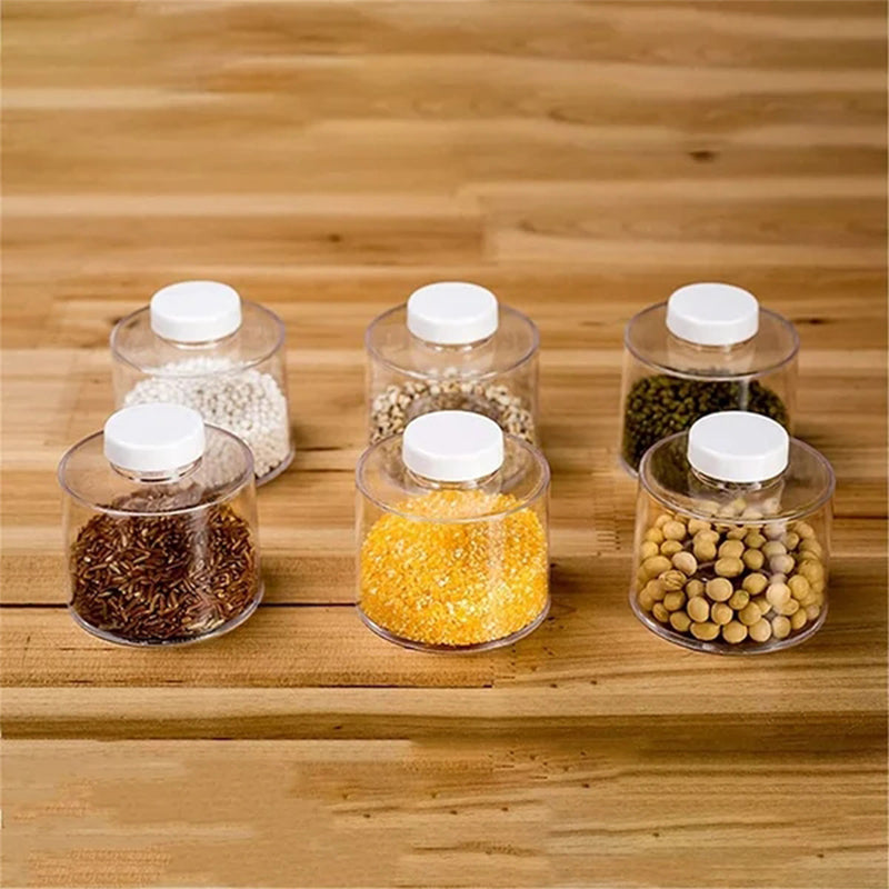 Transparent Seasoning Jar Set (6 PCS/SET)