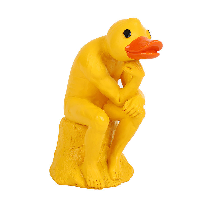 New Funny Thinker Middle Finger Duck