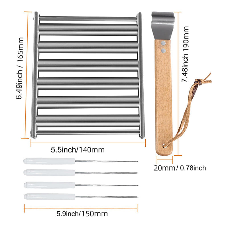 Rolling hot dog rack