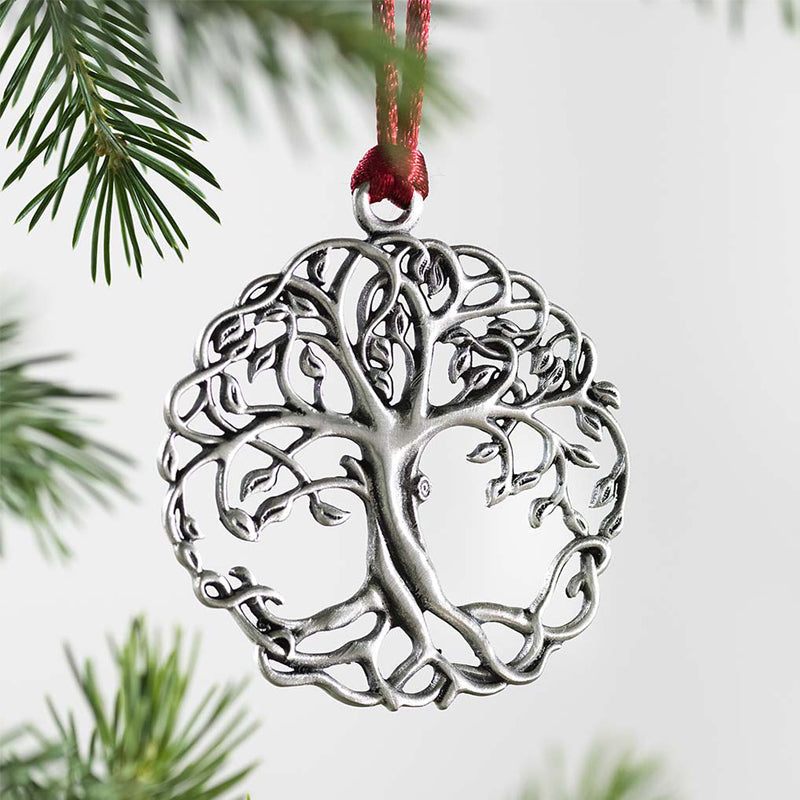 Solid Pewter Christmas Tree Ornament