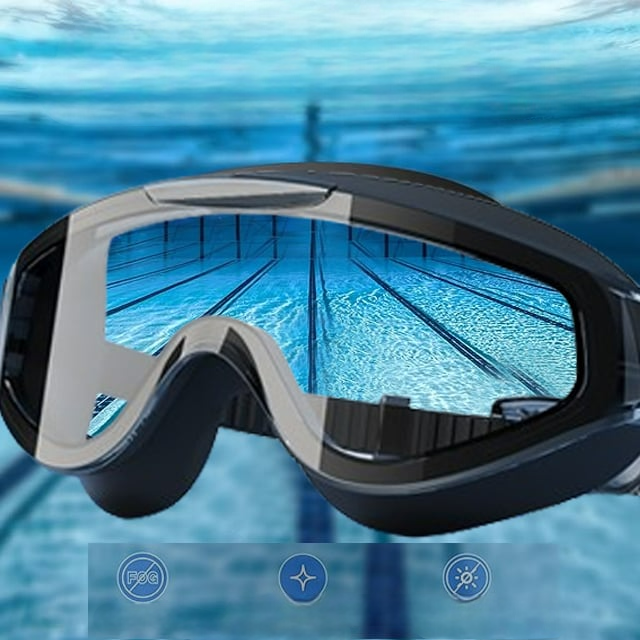 HD Adult Waterproof Anti-fog Swimming Glasses