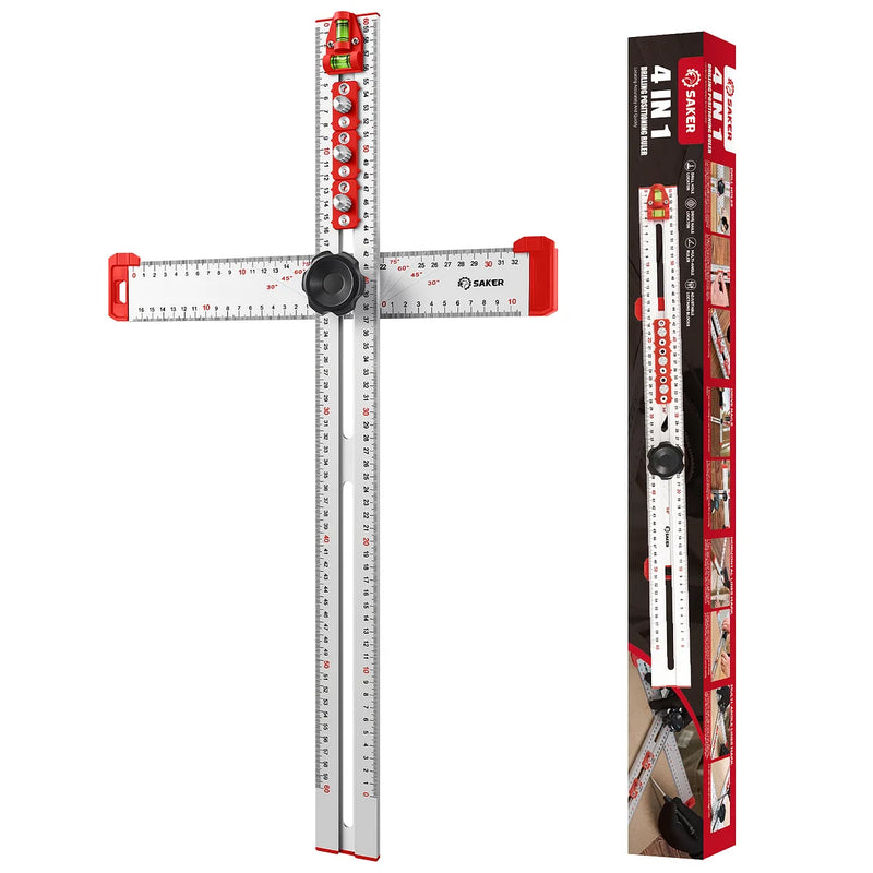 4 In 1 Drilling Positioning Ruler