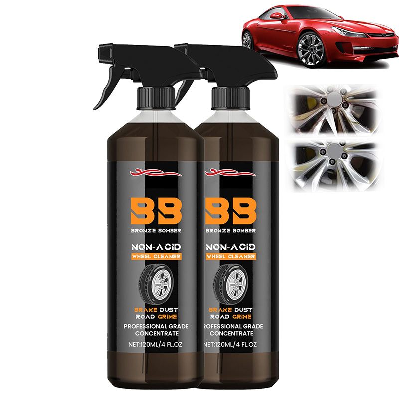 Cleaning agent for car wheels