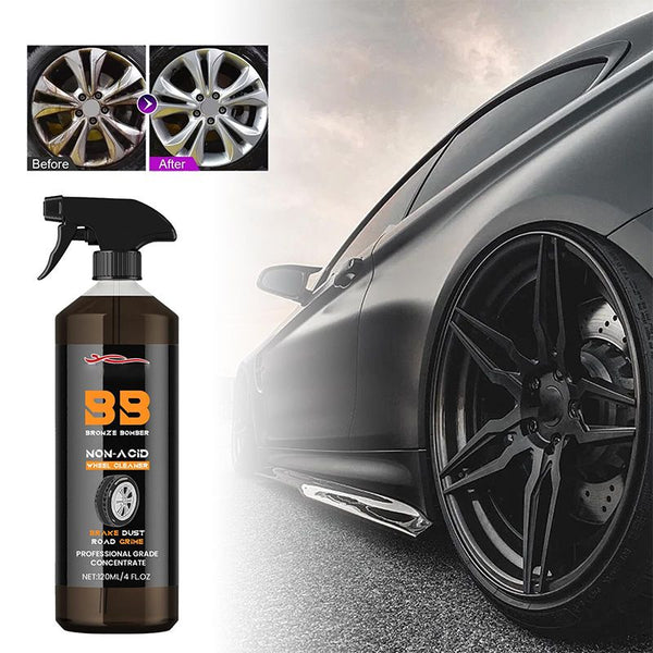 Cleaning agent for car wheels