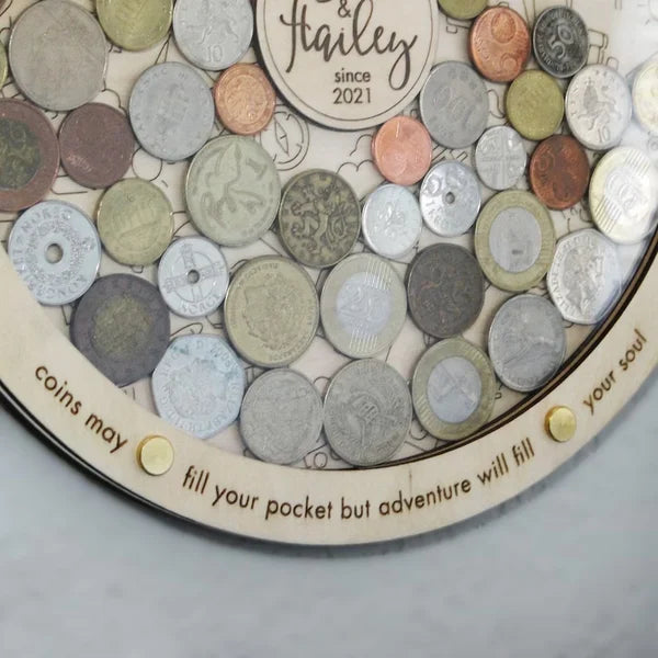 Personalized Coin Box Travel Gift