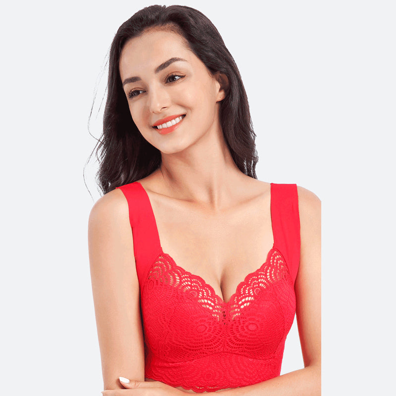 Thin Section Seamless-Ring Gather Bra