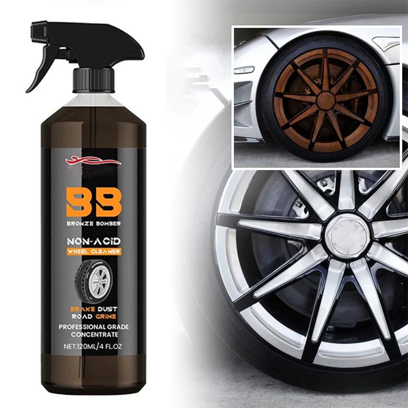 Cleaning agent for car wheels