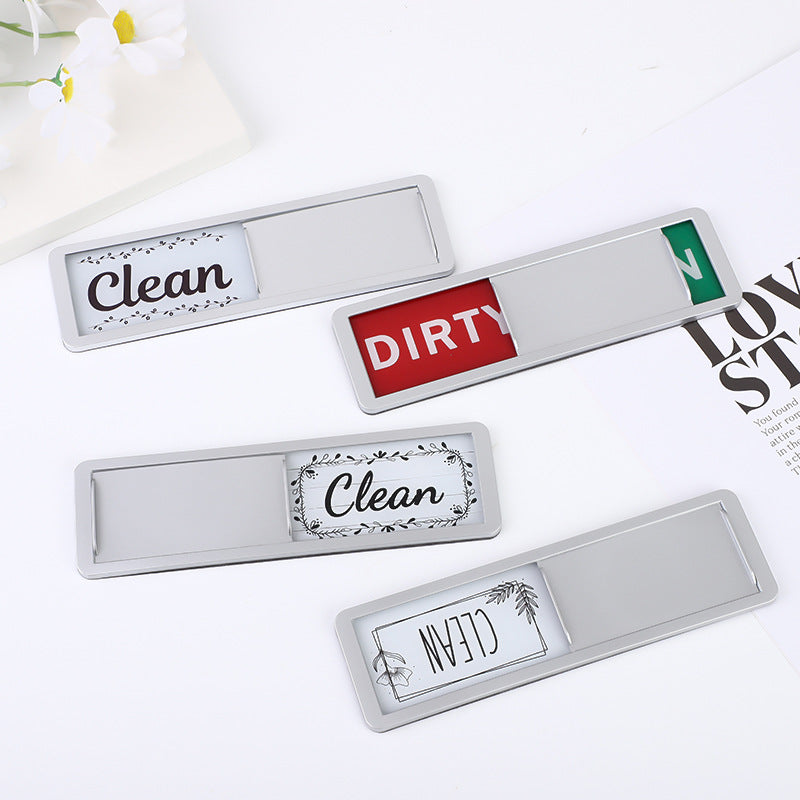 Clean Dirty Dishwasher Magnet Indicator Sign