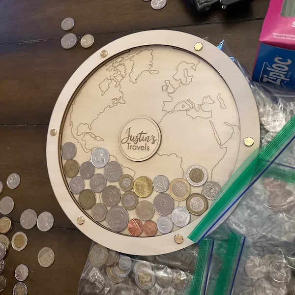 Personalized Coin Box Travel Gift