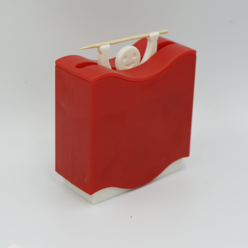 Smiling Strongman Weightlifting Toothpick Box