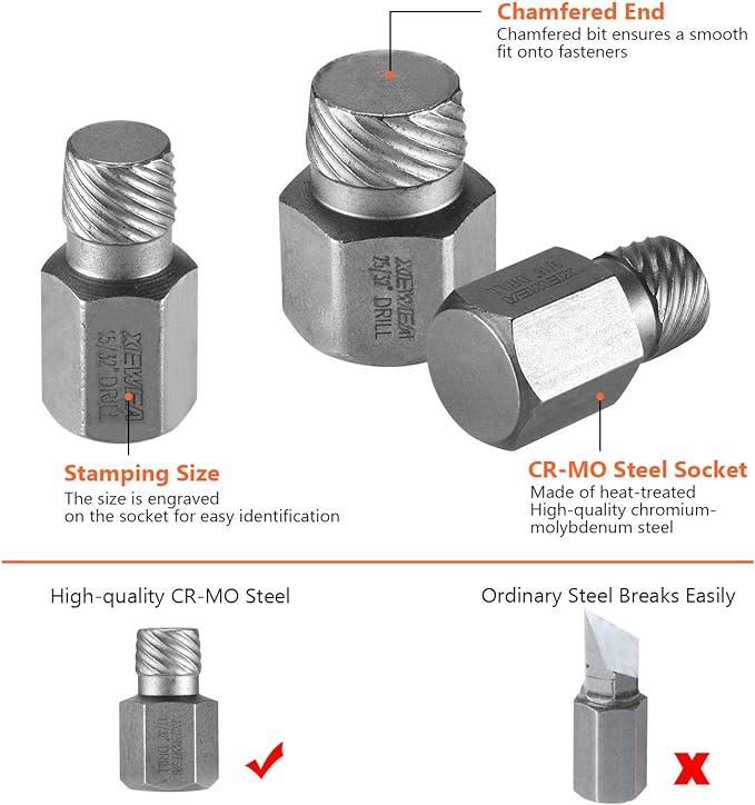 25Pcs Screw Extractor Set Multi