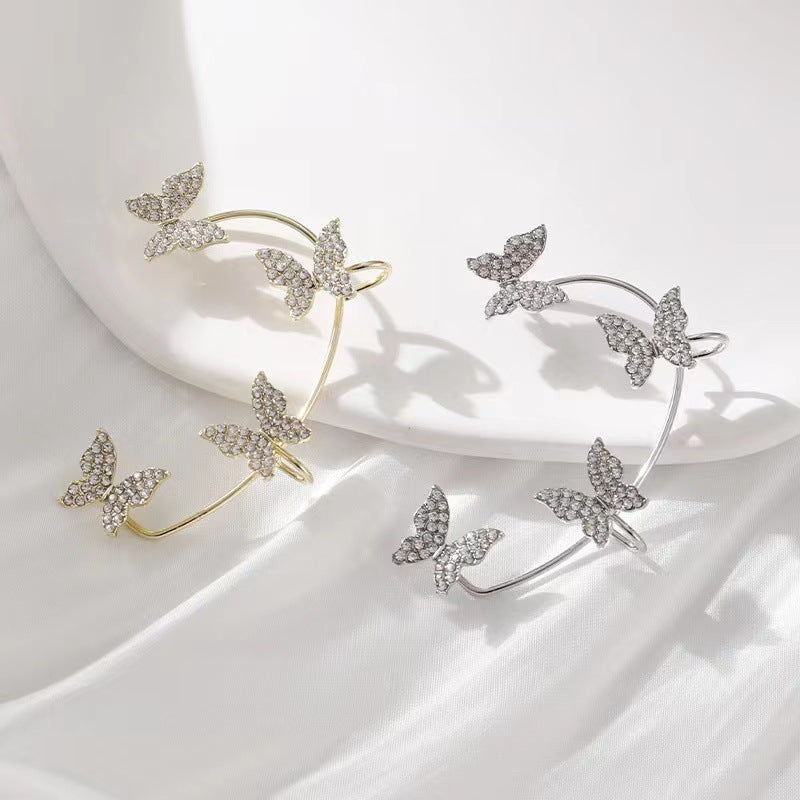 Celestial Butterfly Tassel Clips