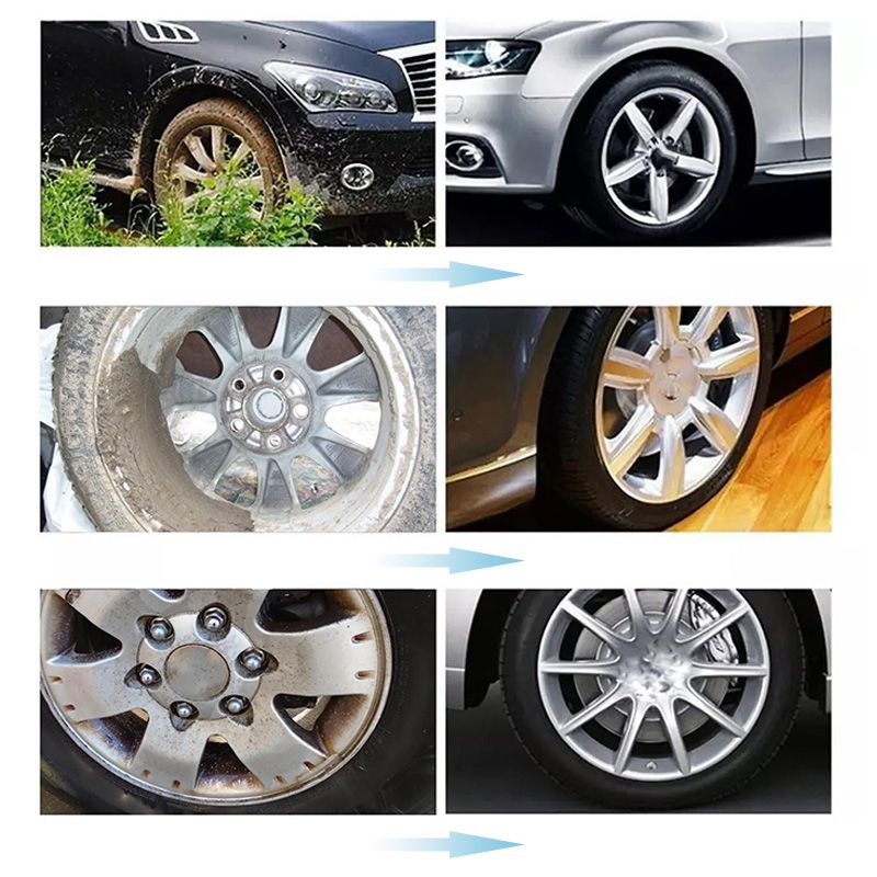 Cleaning agent for car wheels