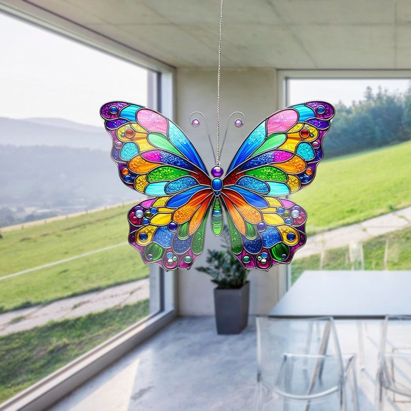 Butterfly Colorful Acrylic Window Hanging