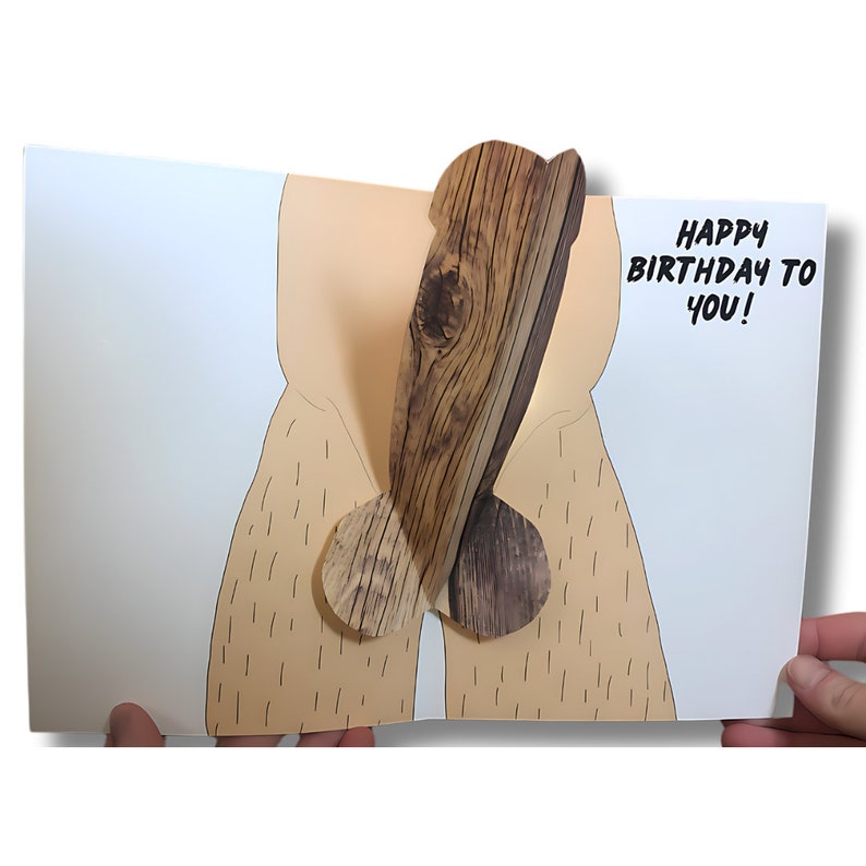 Hilarious Pop Up Dick Birthday Card Gift