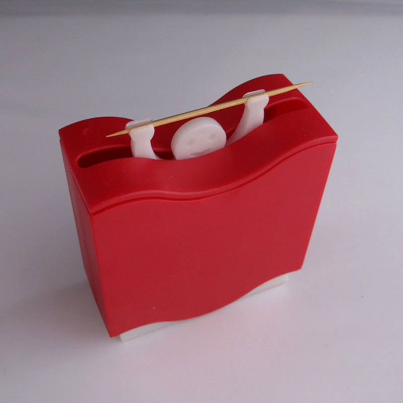 Smiling Strongman Weightlifting Toothpick Box
