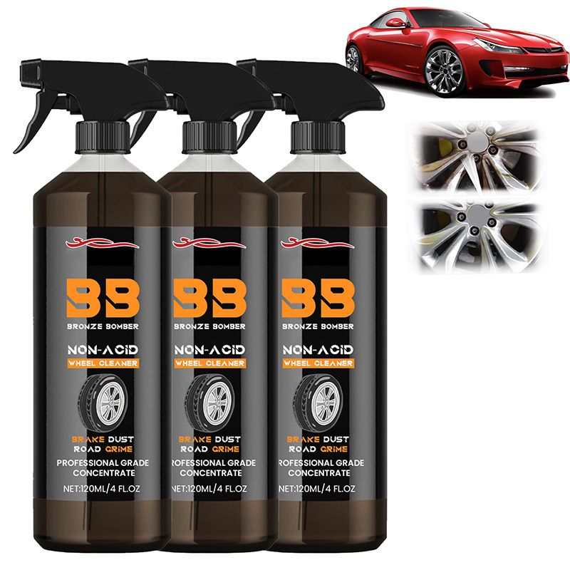 Cleaning agent for car wheels