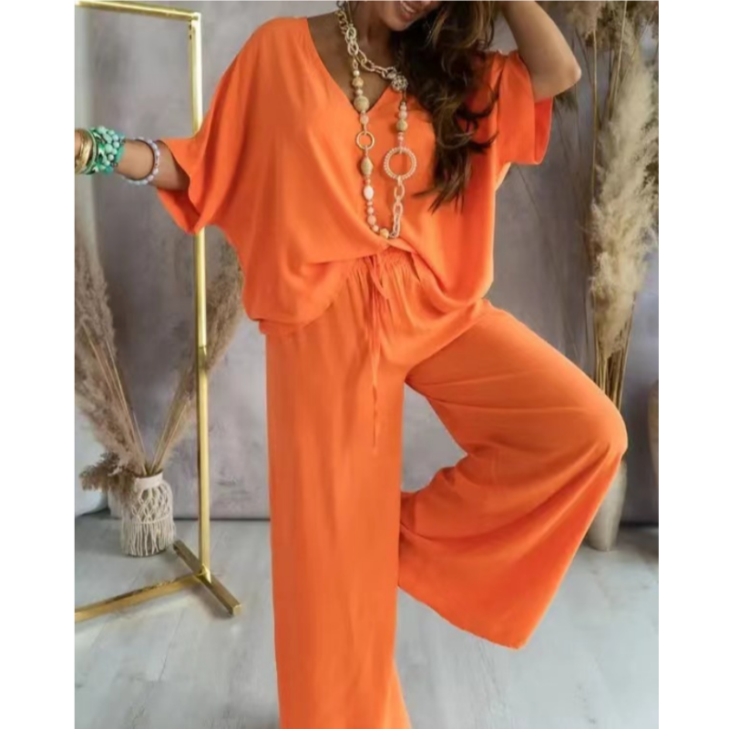 Women's Casual Loose Solid Color Suit