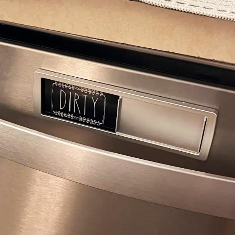 Clean Dirty Dishwasher Magnet Indicator Sign