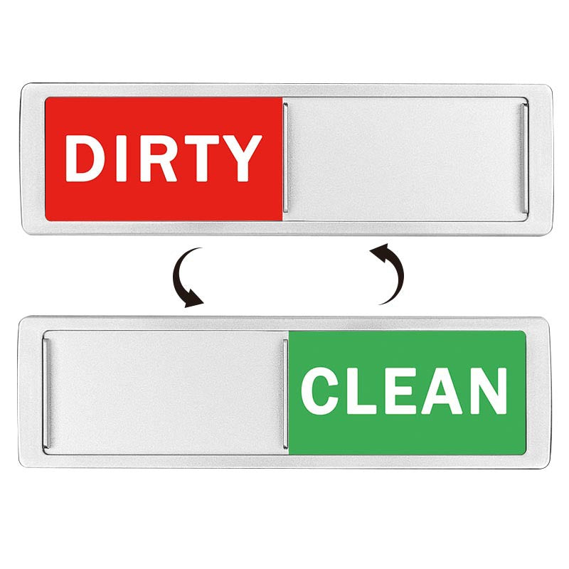 Clean Dirty Dishwasher Magnet Indicator Sign