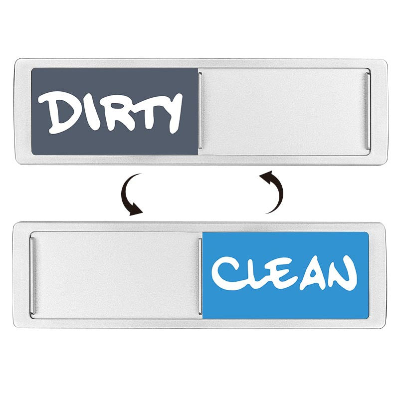 Clean Dirty Dishwasher Magnet Indicator Sign