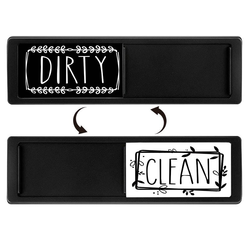 Clean Dirty Dishwasher Magnet Indicator Sign