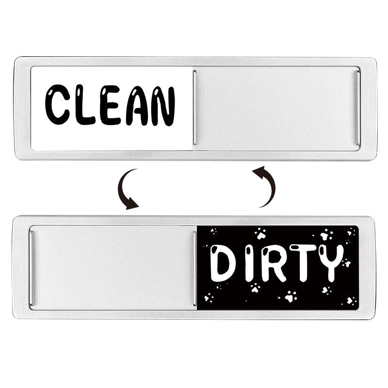 Clean Dirty Dishwasher Magnet Indicator Sign