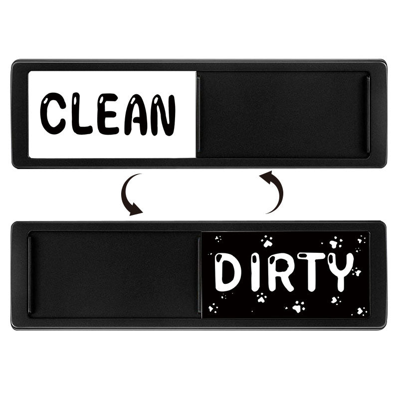 Clean Dirty Dishwasher Magnet Indicator Sign