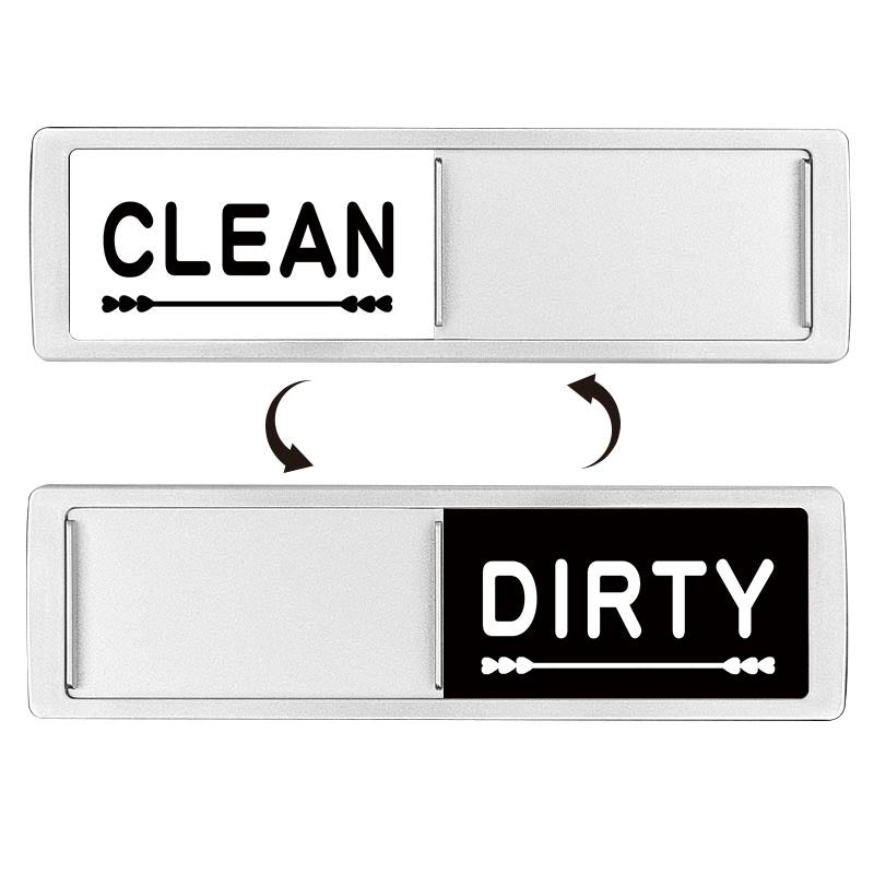 Clean Dirty Dishwasher Magnet Indicator Sign