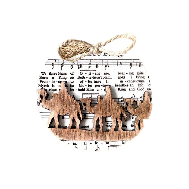 Music Sheet Nativity Ornament