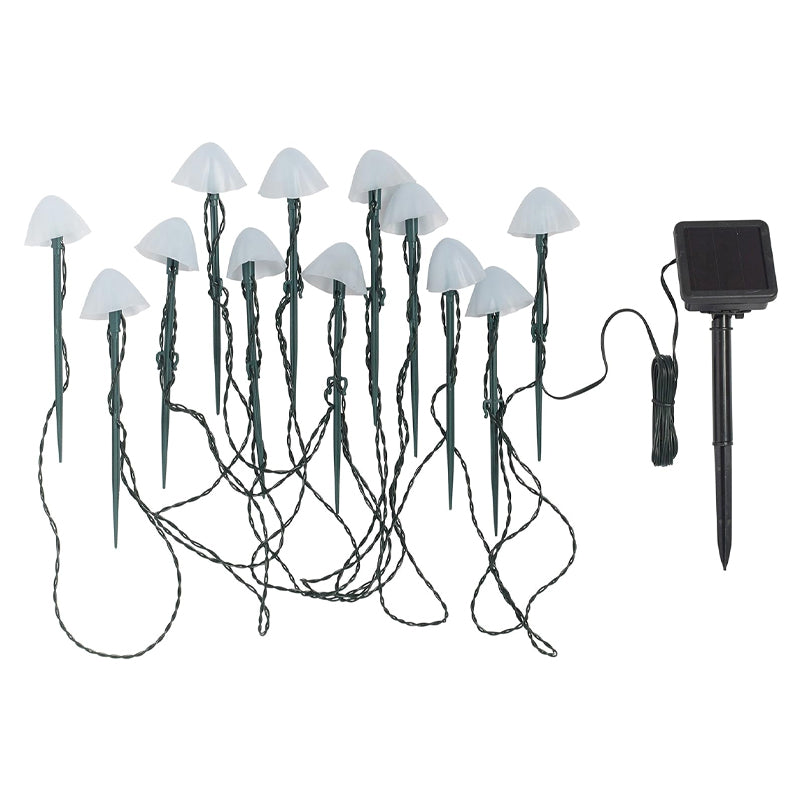 Led Solar String Lights Ground Plug Mushroom Lights