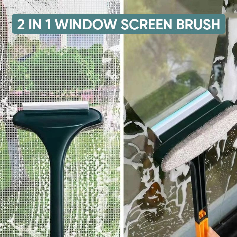 2 In 1 Screen Window Cleaning Brush