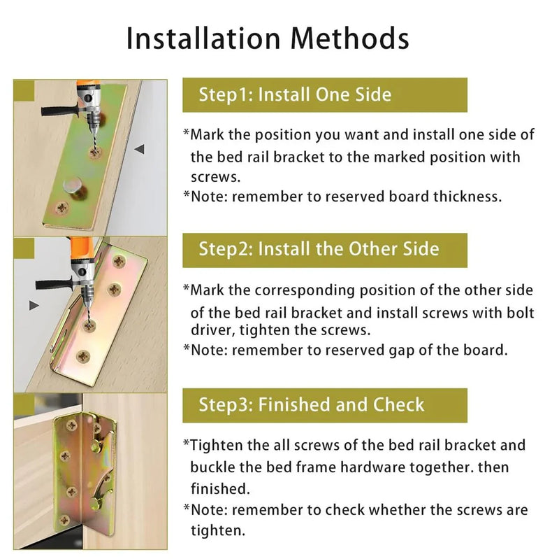 Heavy Duty Bed Rail Bracket