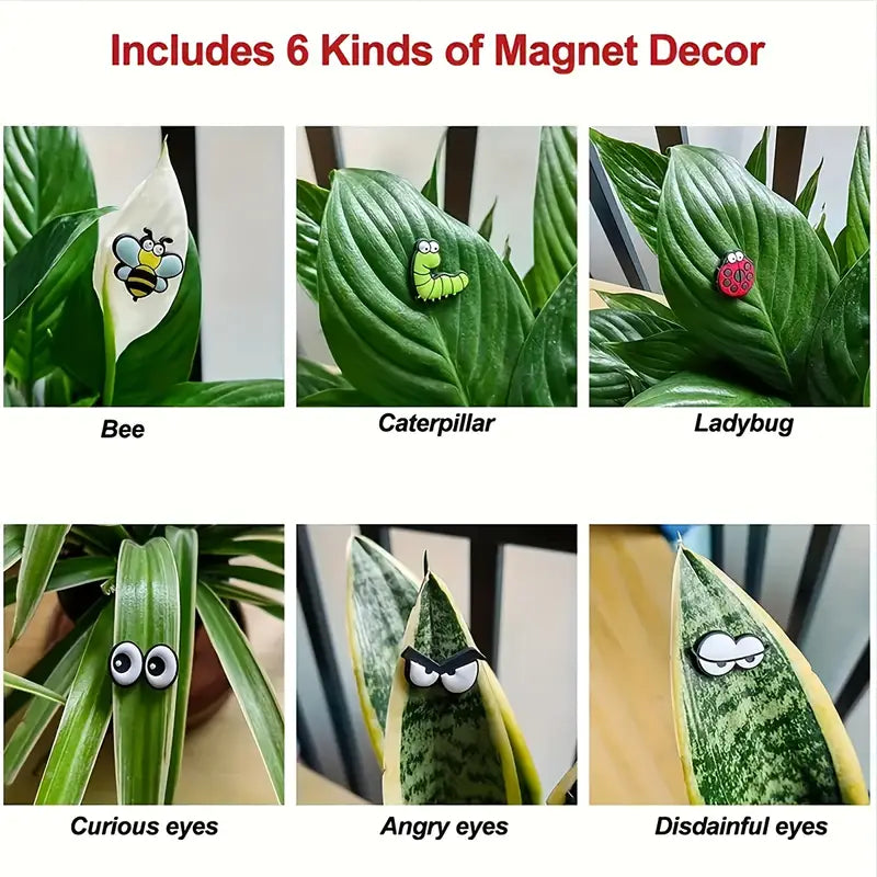 Cute Plant Magnetic Decor (6 Pcs/Set)