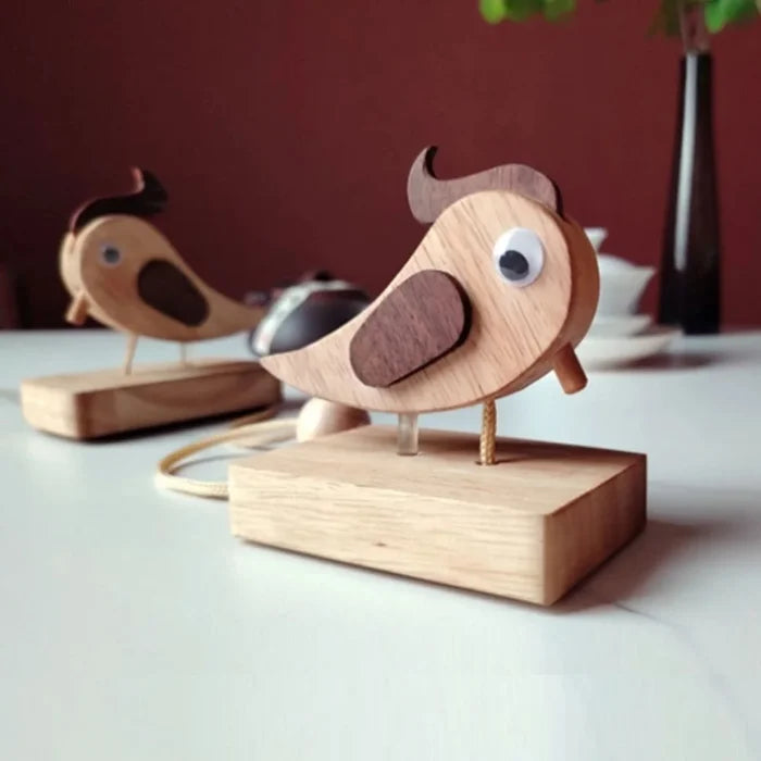 Wooden Handmade Creative Woodpecker Door Bell