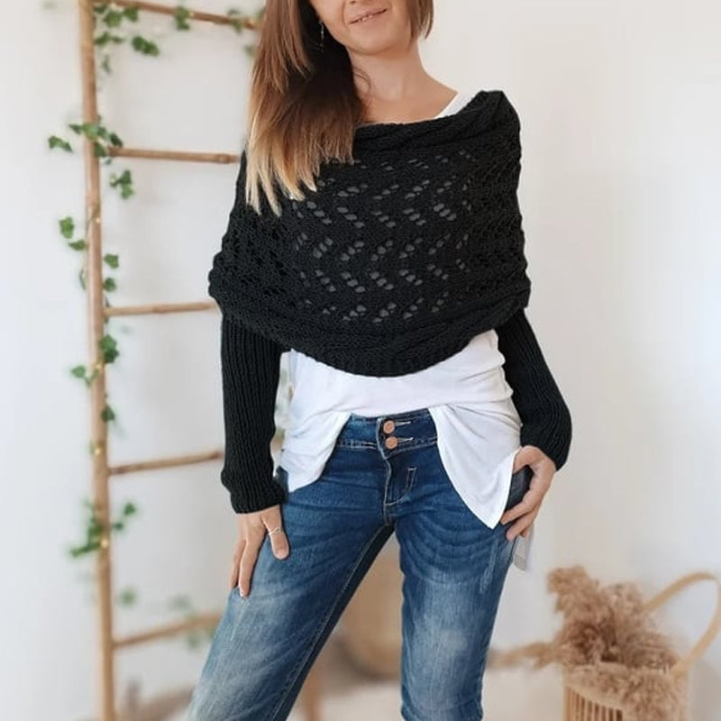 Knitted Cable Wrap For Women