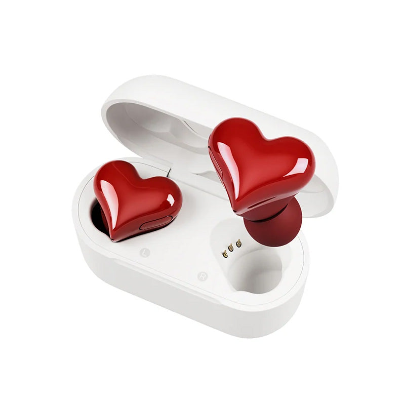 Bluetooth Wireless Headphones Heart-Shaped Earphones