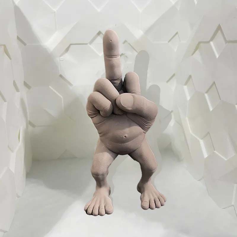 Middle Finger Figure With Legs