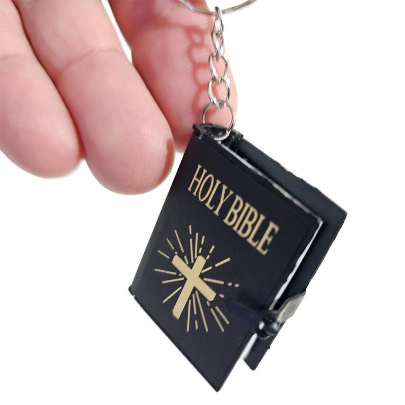 Mini Book Bible Keychain