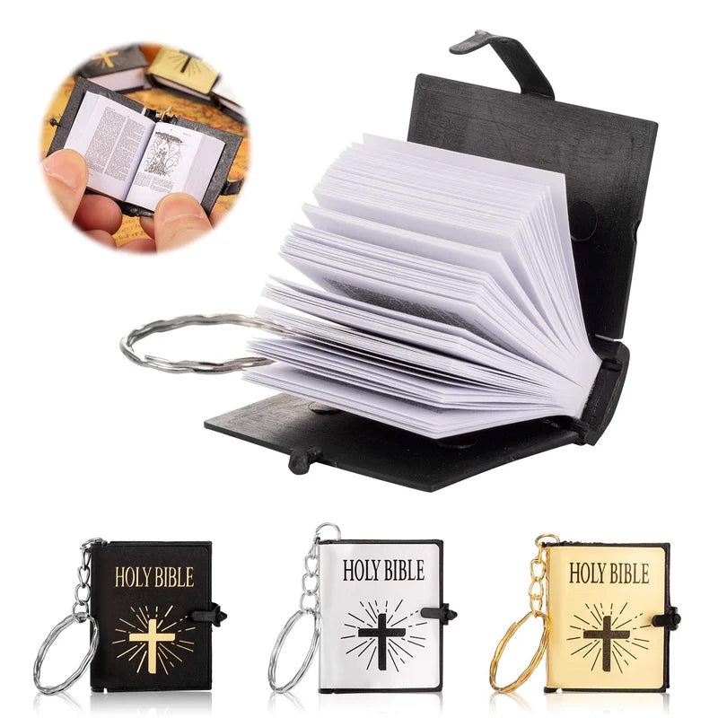 Mini Book Bible Keychain