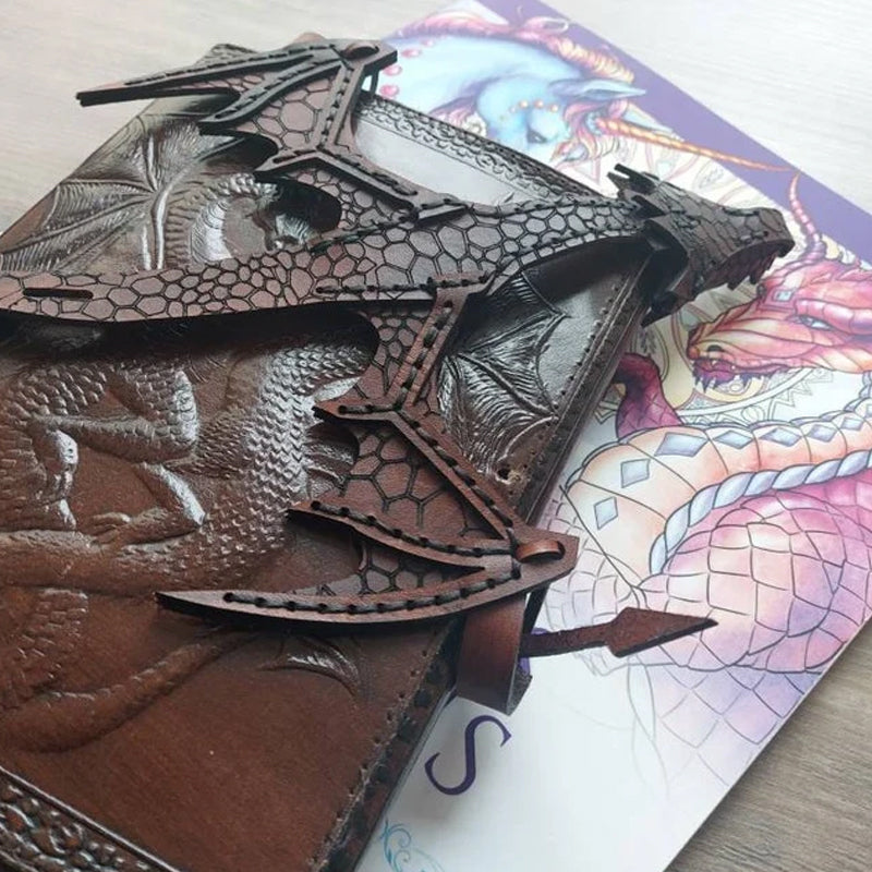 Leather Hand Dragon Cuff