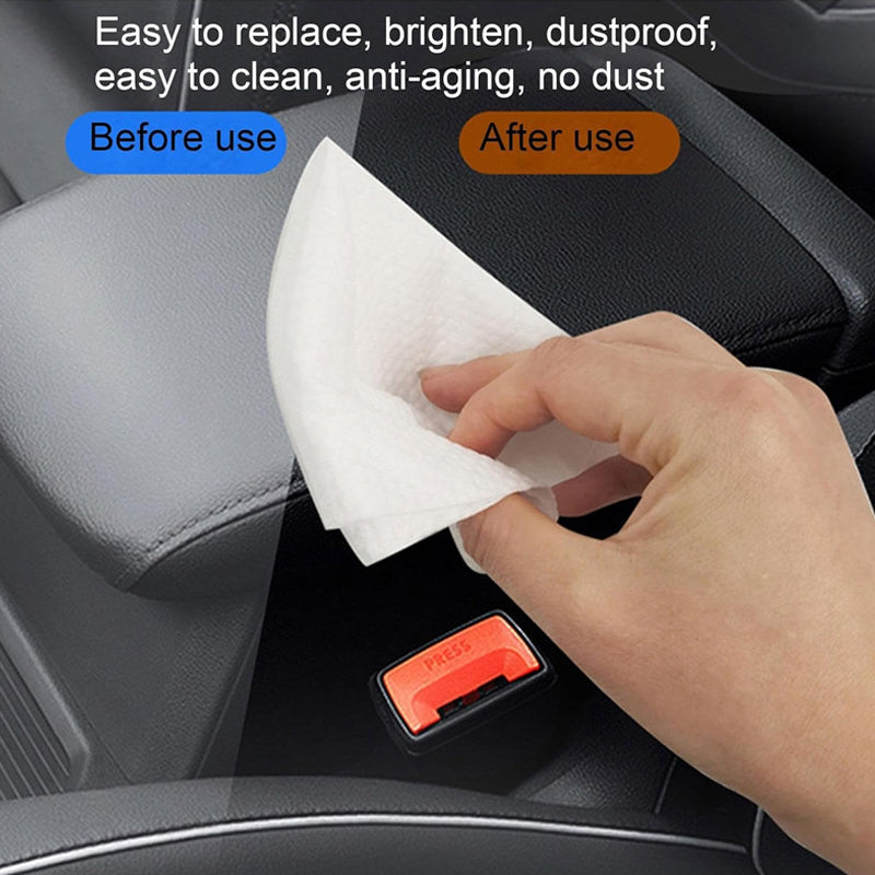 Car interior cleaning and polishing wipes