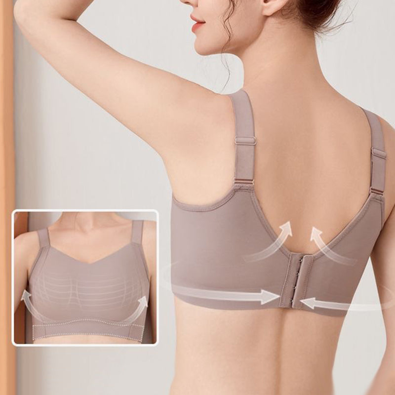 Anti-sagging large breast support bra