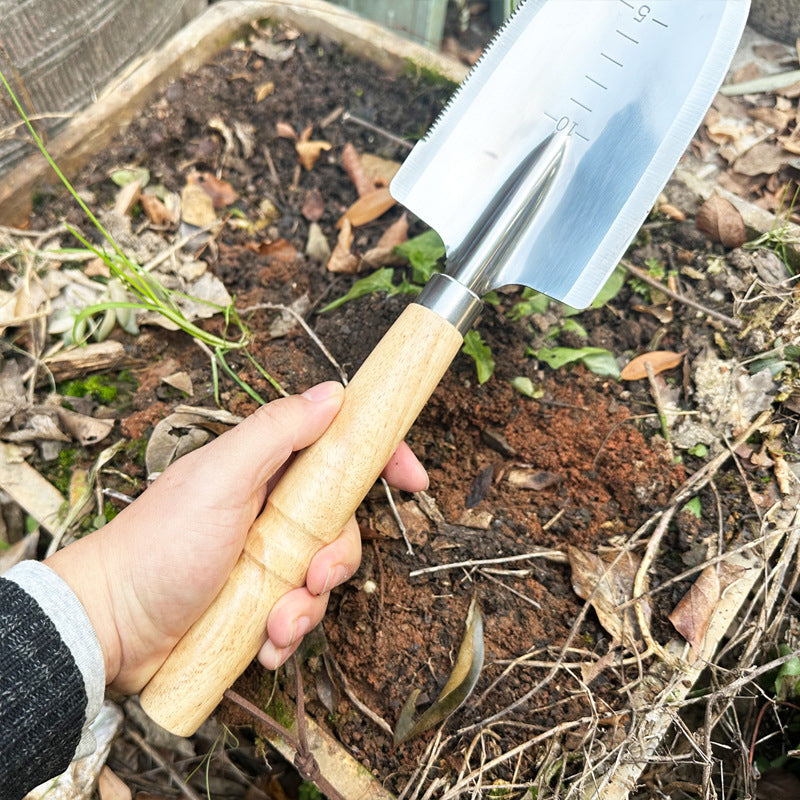 Stainless Garden Serrated Planting Trowel