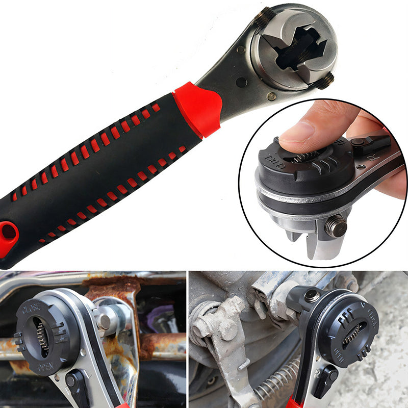 Adjustable 6-22mm Ratchet Wrench Universal Multi Tool
